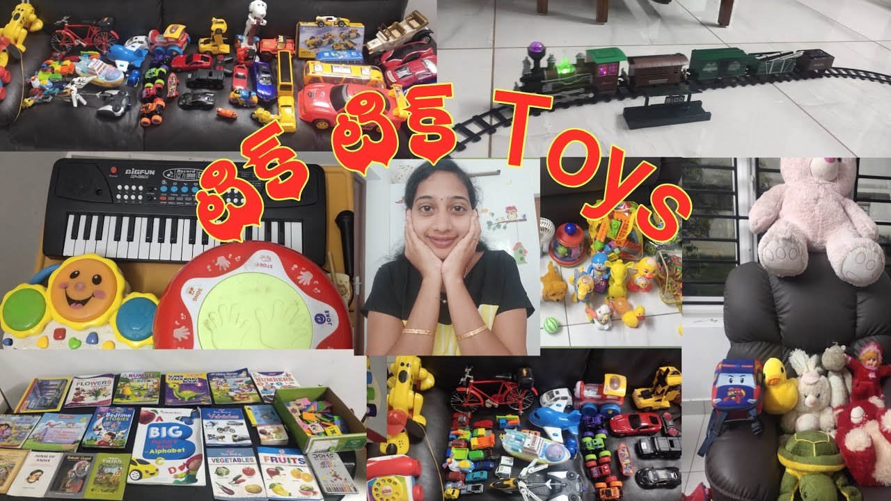 My son's toys collectiondifferent types of toys collection in telugu
