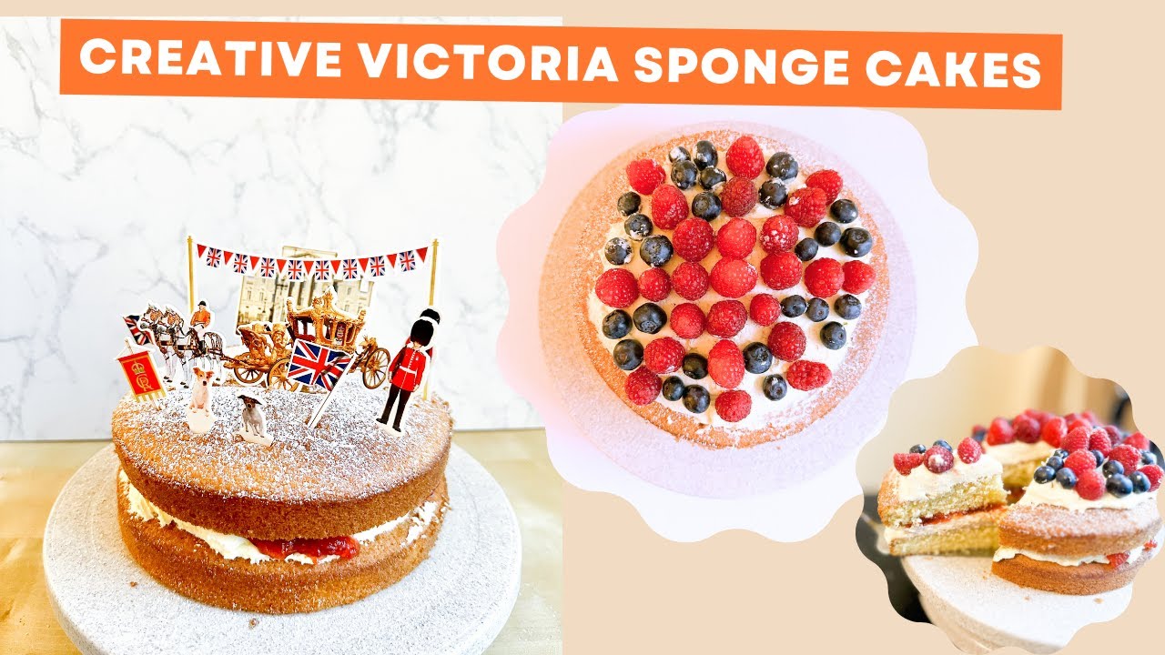 Fun & easy ways to make & decorate Victoria sponge cake fit for a