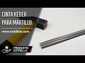 Vídeo: Fita Keder cinzento em PVC com núcleo de silicone para instalação com martelo