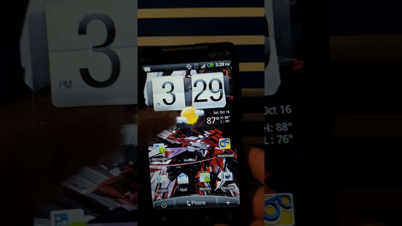 HTC Evo 4G incoming message