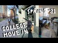 Spring 2021 College Move in with a Service Dog // first apartment