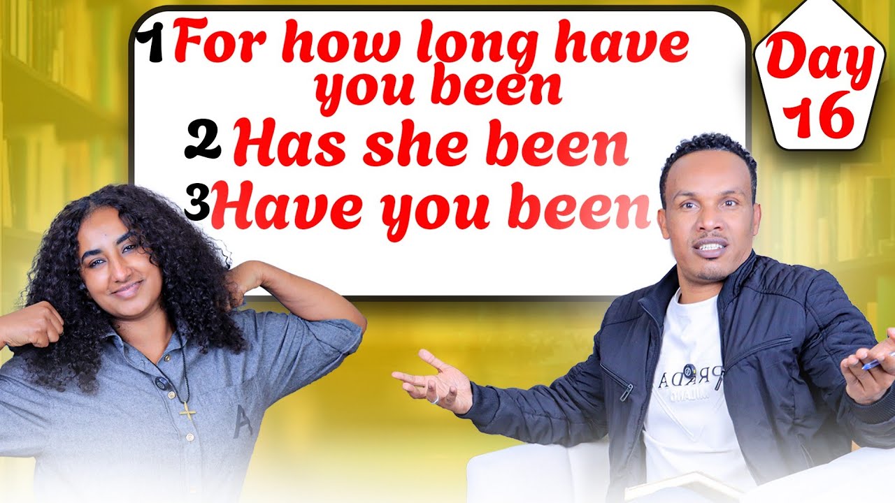 የ100 ቀናት እንግሊዝኛ  ቀን-16/100 days English marathon  day-16#grammar 