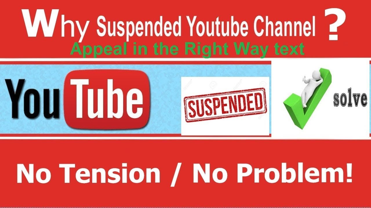 Suspended Channel Appeal in the Right Way text YouTube