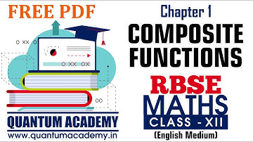12 RBSE Maths Chapter 1 Composite Functions Solution free PDF download|Class 12 MATHS RBSE |XII RBSE