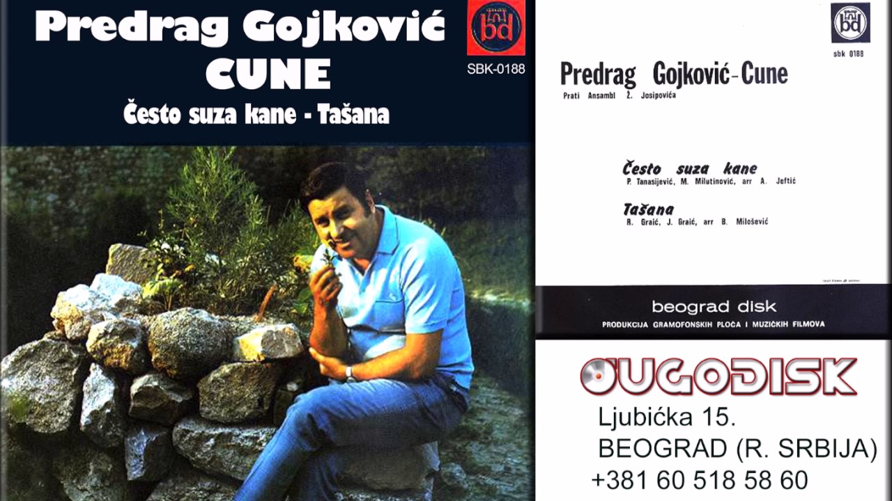 Predrag Gojkovic Cune - Cesto suza kane - (Audio 1972)
