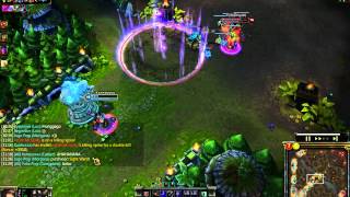 League of Legends - Enemy Nasus fail chase and Twisted Fate