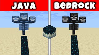 Who will generate more Sculk? Java Wither vs Bedrock Wither