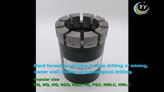 Impregnated diamond core bit hq，HQ box diamond drill bit impregnated