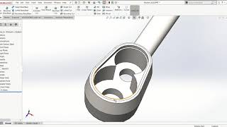 6. Mirror & offset entity, draft, fillets in solidworks