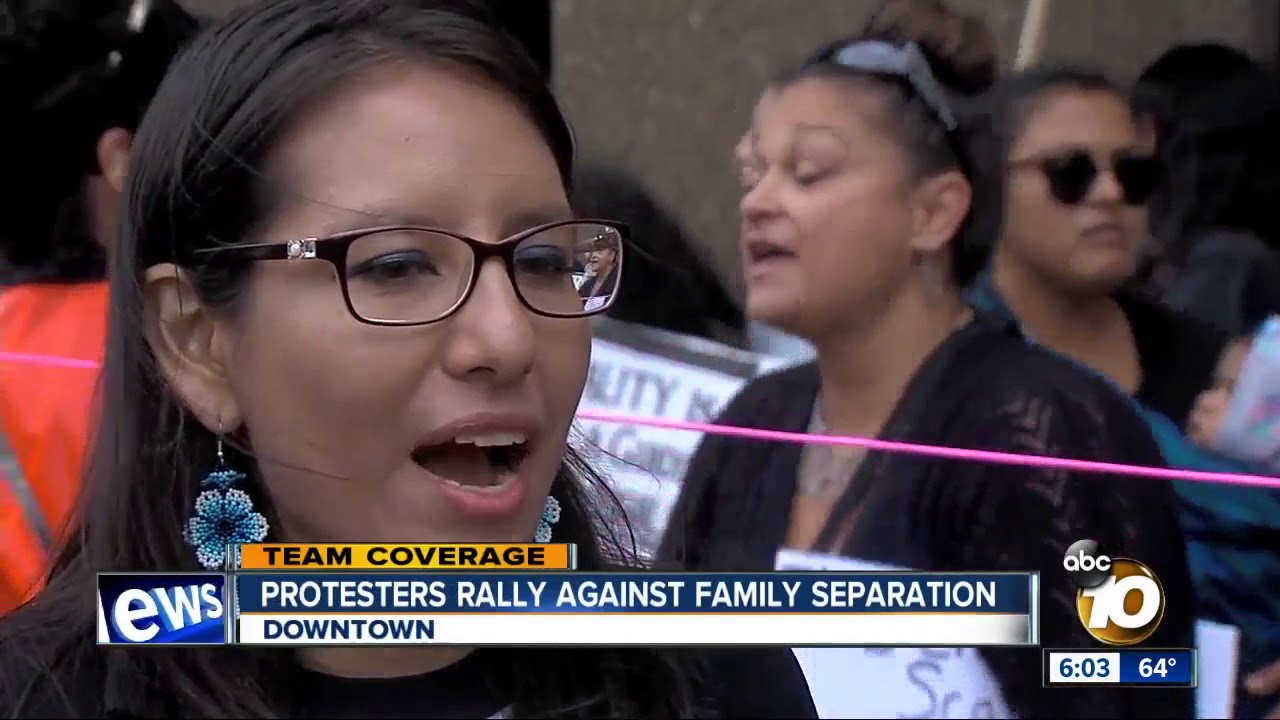 Thousands of demonstrators rally against President Trump's immigration policies