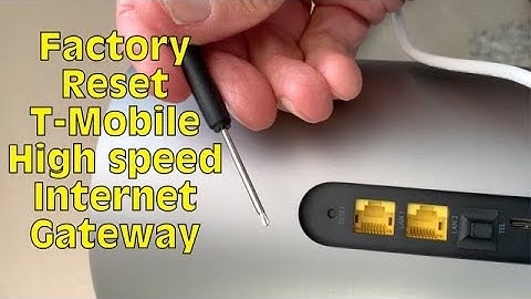 How to factory reset your T-Mobile 5G High Speed Internet Gateway and T-Mobile App