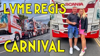 Lyme Regis carnival in my TRUCK