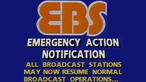WGN Channel 9 - Emergency Broadcast System [Termination Message] (1985)