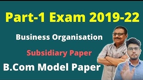 Brabu part 1 business Organisation Model Paper Solution
