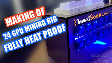 Cooling Monster | Making of GPU Mining Rig | 24 GPU Rig Build | Dust Proof | Investsoon.com
