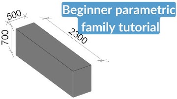 Revit family - beginner tutorial - the basics