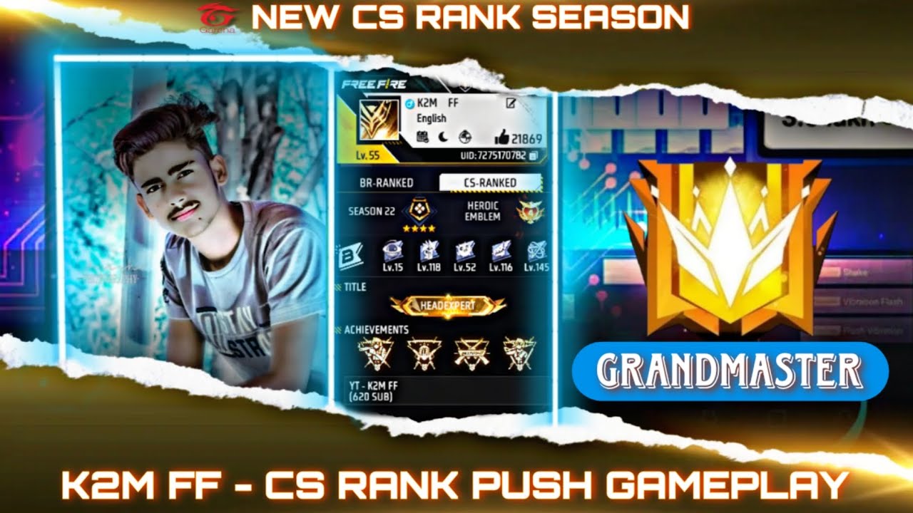 Free Fire New Season cs Rank push | grandmaster push | total gaming ...