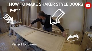 How to make SHAKER STYLE DOORS with basic tools  EP#4 WORKSHOP LIFE