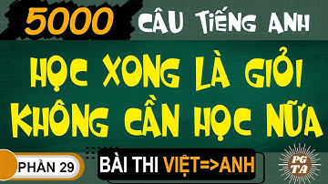 Bài Thi Phần 29(Việt-Anh)-5000 Câu Tiếng Anh