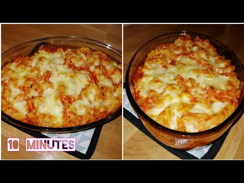 pâtes-au-four-(10-minutes)-/-أكلة-خفيفة-/-easy-and-tasty-pasta