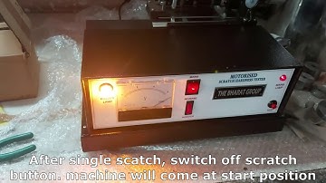 Scratch Hardness Tester