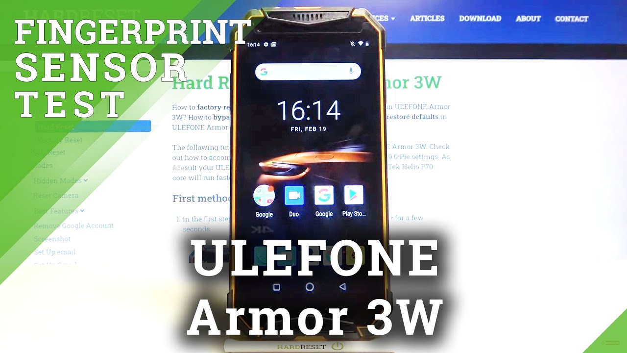 Discover The Fingerprint Sensor Test of Ulefone Armor 3W - How Fast Is Fingerprint Scanner?