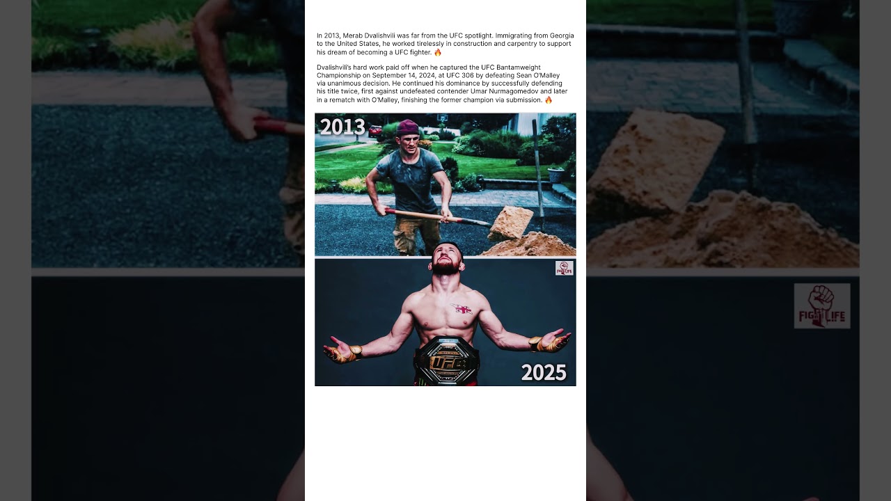 Merab’s Unbelievable Rise From Construction Worker to UFC Champion 🔥