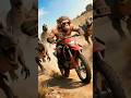 (Monkey vs Dinosaur Bike Race Goes Wrong )🐒 #aiart #trending