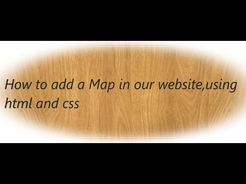 How to add Map on our website using HTML and CSS | adding a map using ...