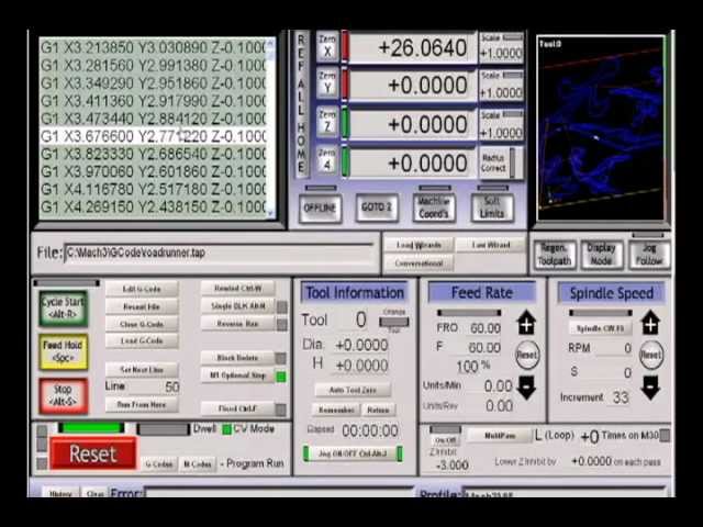 Steuerungssoftware Mach3: Mach3 CNC-Steuerungssoftware