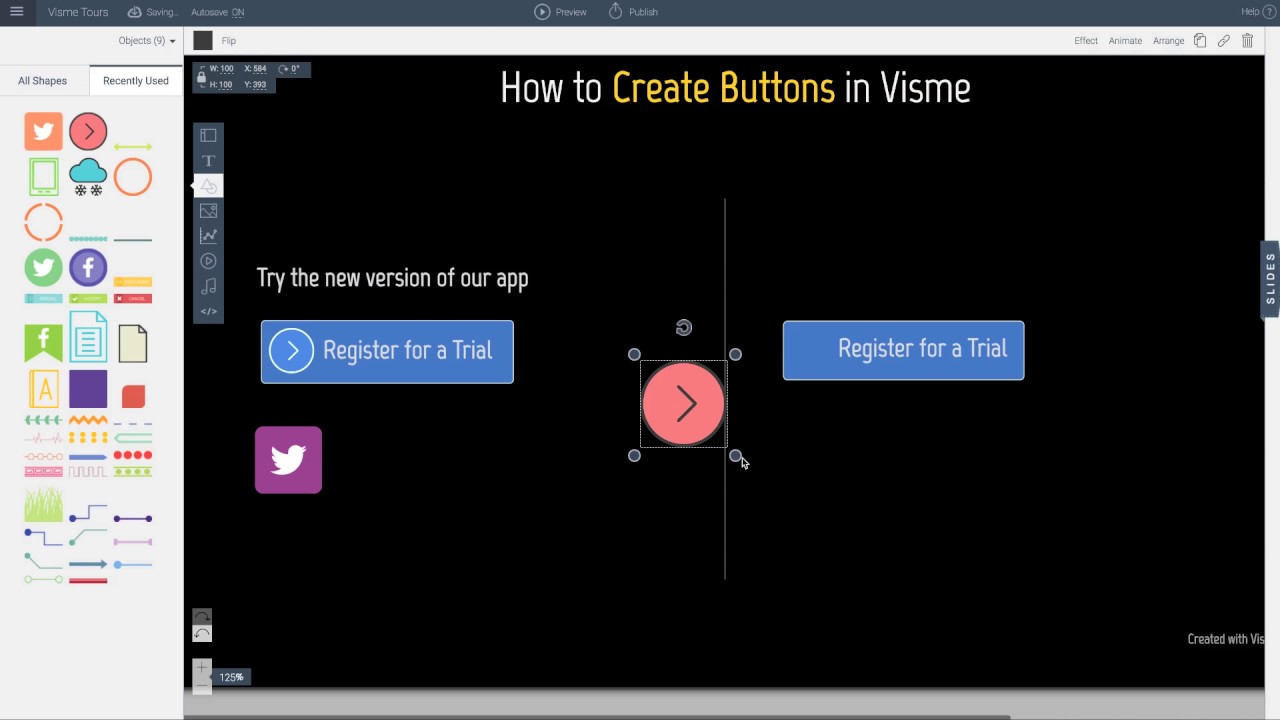 How to create buttons and action areas in Presentations and ...