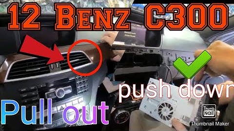 2012 Mercedes Benz  C300 How to remove the radio and display step by step