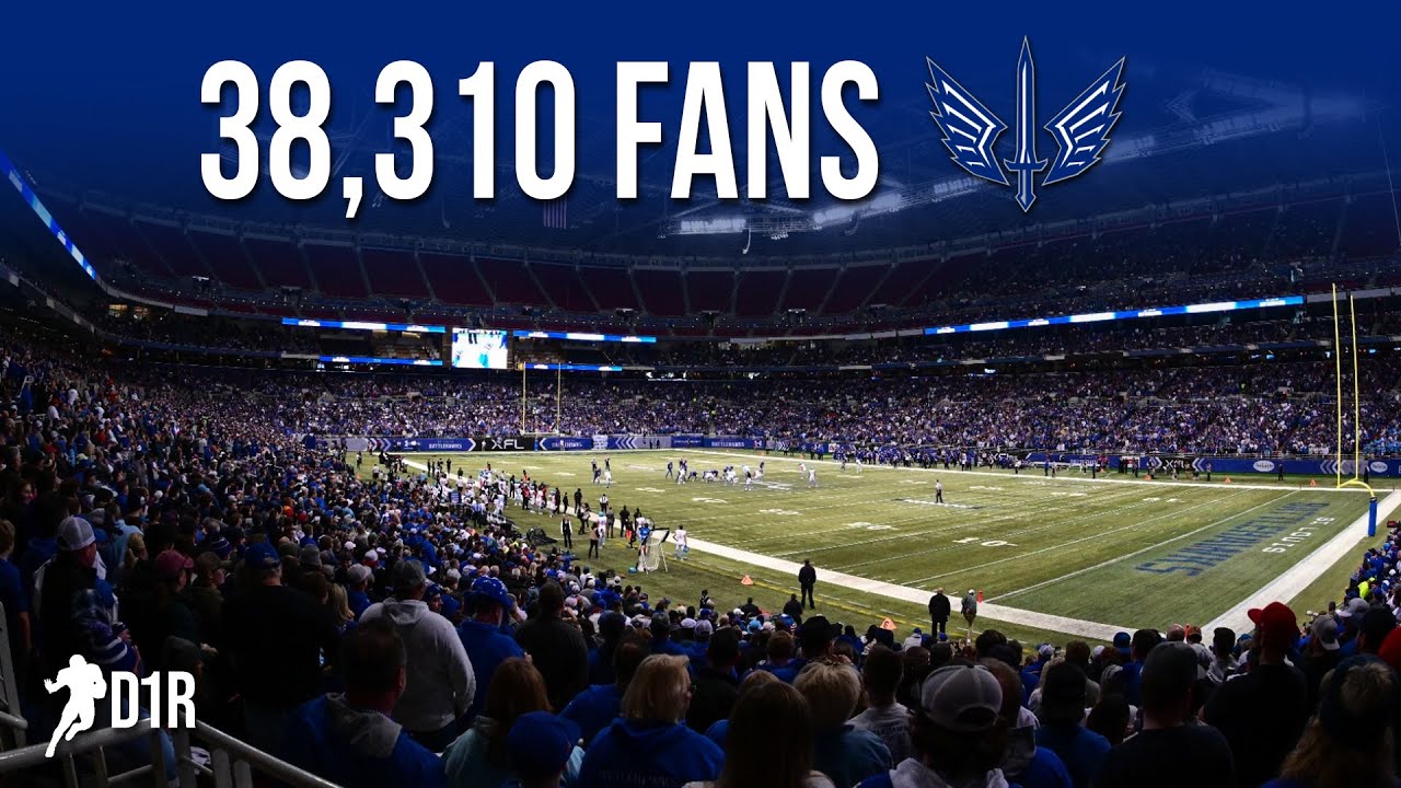 The Battlehawks broke an XFL RECORD for fans YouTube