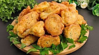 Crispy Cauliflower bites are better than meat! ready in few minutes! easy delicious dinner recipe!