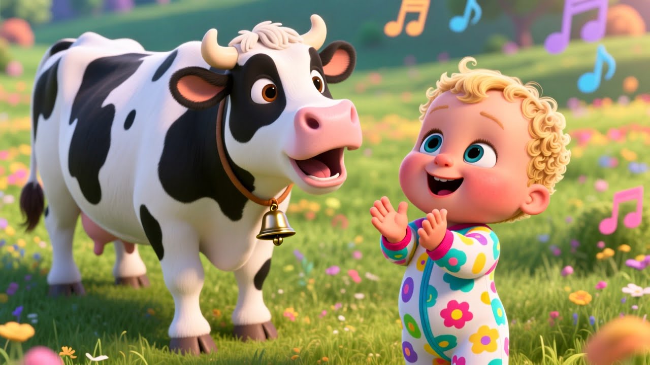 Cow Counting Song 🐄🎶 | Learn Numbers for Kids | Fun Counting Song for Toddlers
