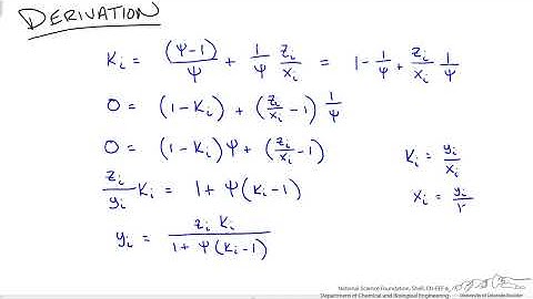 Rachford-Rice Procedure for Isothermal Flash Distillation