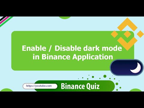   Enable Disable Dark Mode In Binance Application