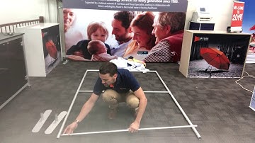 Ezyframe Banner with Custom Feet