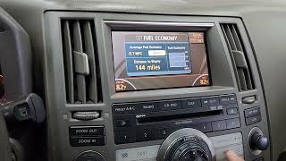 Infiniti FX35 2008 - Oil Life Reset