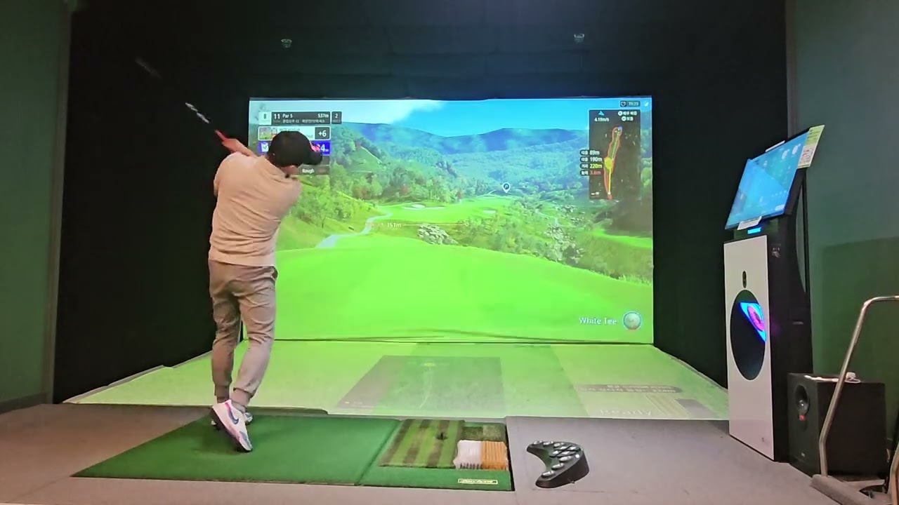 #골프존 #명량골프 #25년 12월 #클럽 모우cc 10번홀~  #뒤땅으로~??