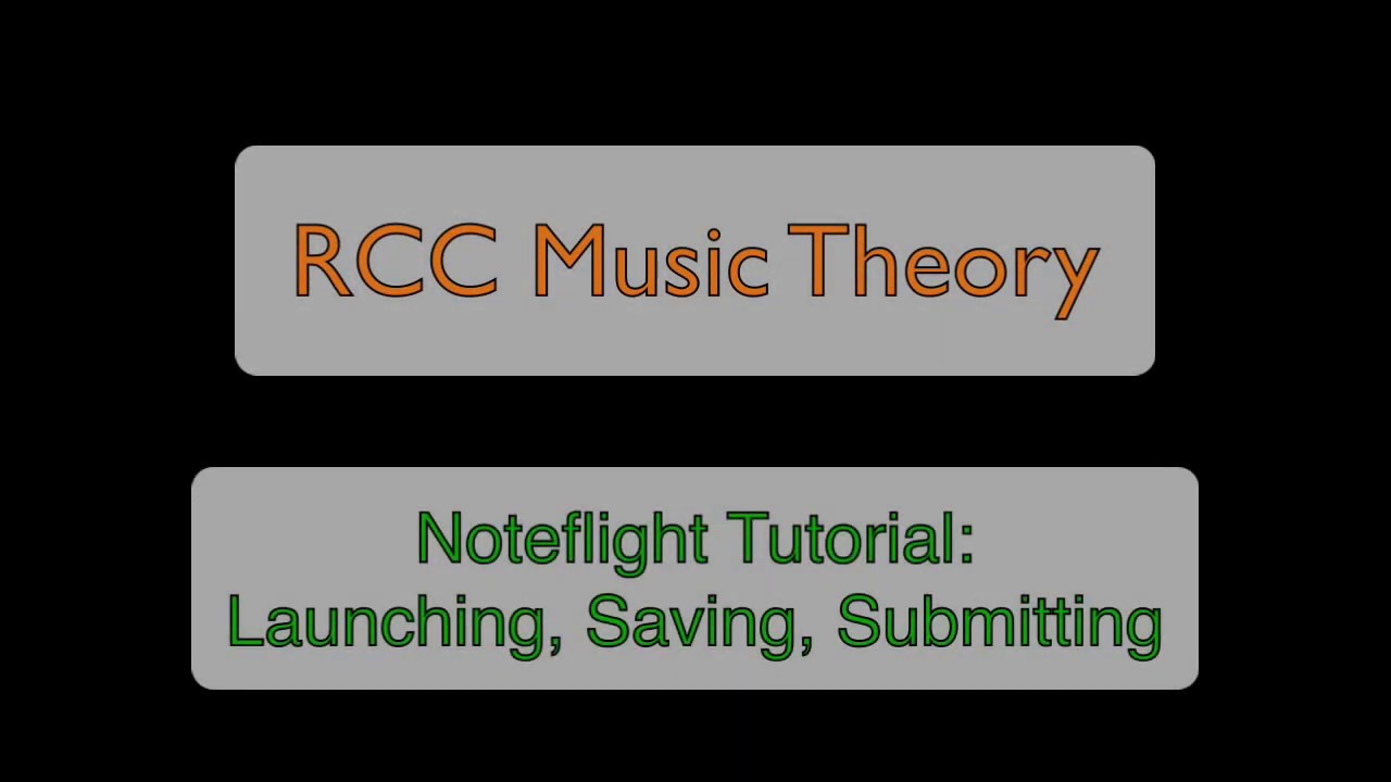 Noteflight Tutorial: Launching, Saving, Submitting - YouTube