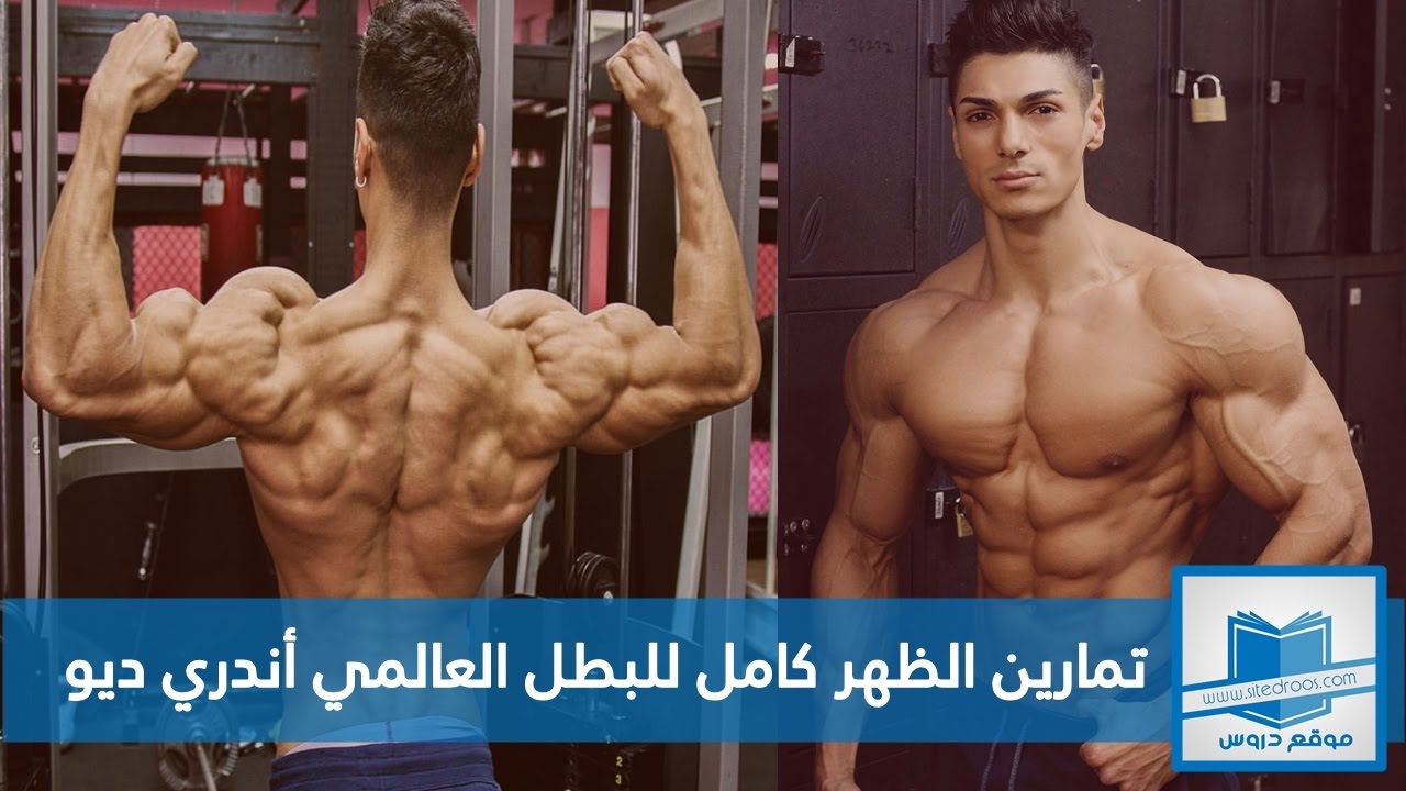تمارين عضلات الظهر كامل للبطل العالمى أندري ديو- Back Workout Andrei Deiu