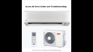 How to setting Acson AC Error Codes and Troubleshooting screenshot 1