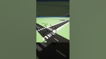 Unreal Engine Traffic & Pedestrian Simulation - 3 Way Intersection