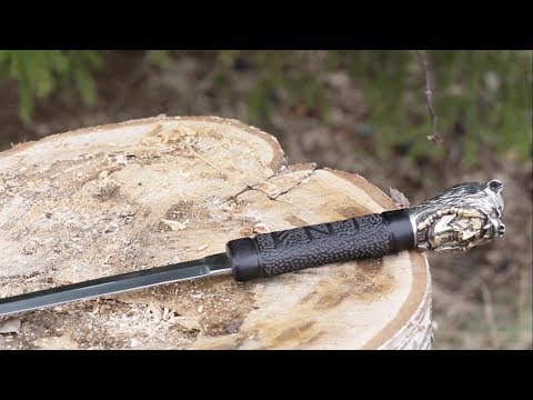 Трость ручной работы Рунный Берсерк. Ножевая Крепость