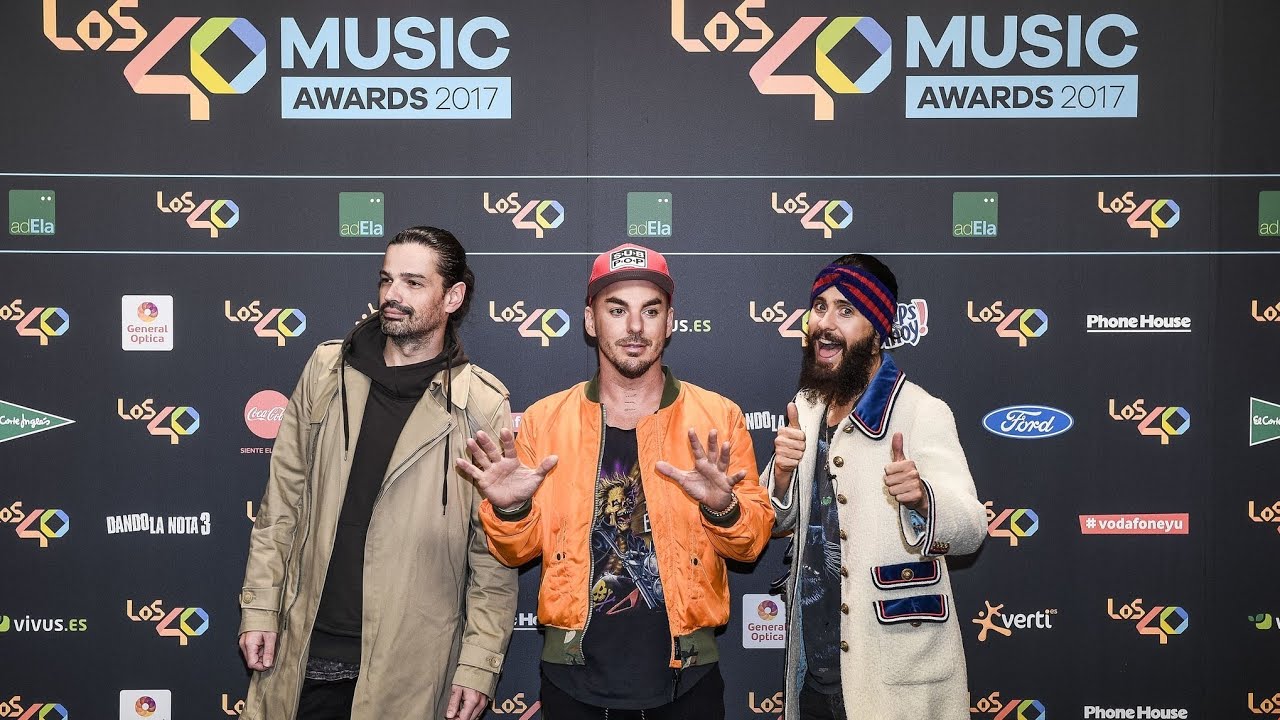 30 Seconds To Mars Los 40 Music Awards 2017 Espana 10 11 2017 Youtube