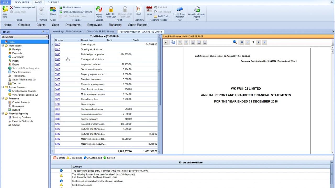 CCH Fixed Asset Register Overview YouTube
