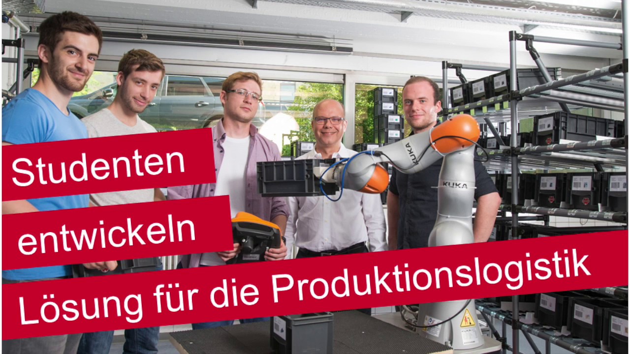 Production Logistics with KUKA Robot kmr iiwa