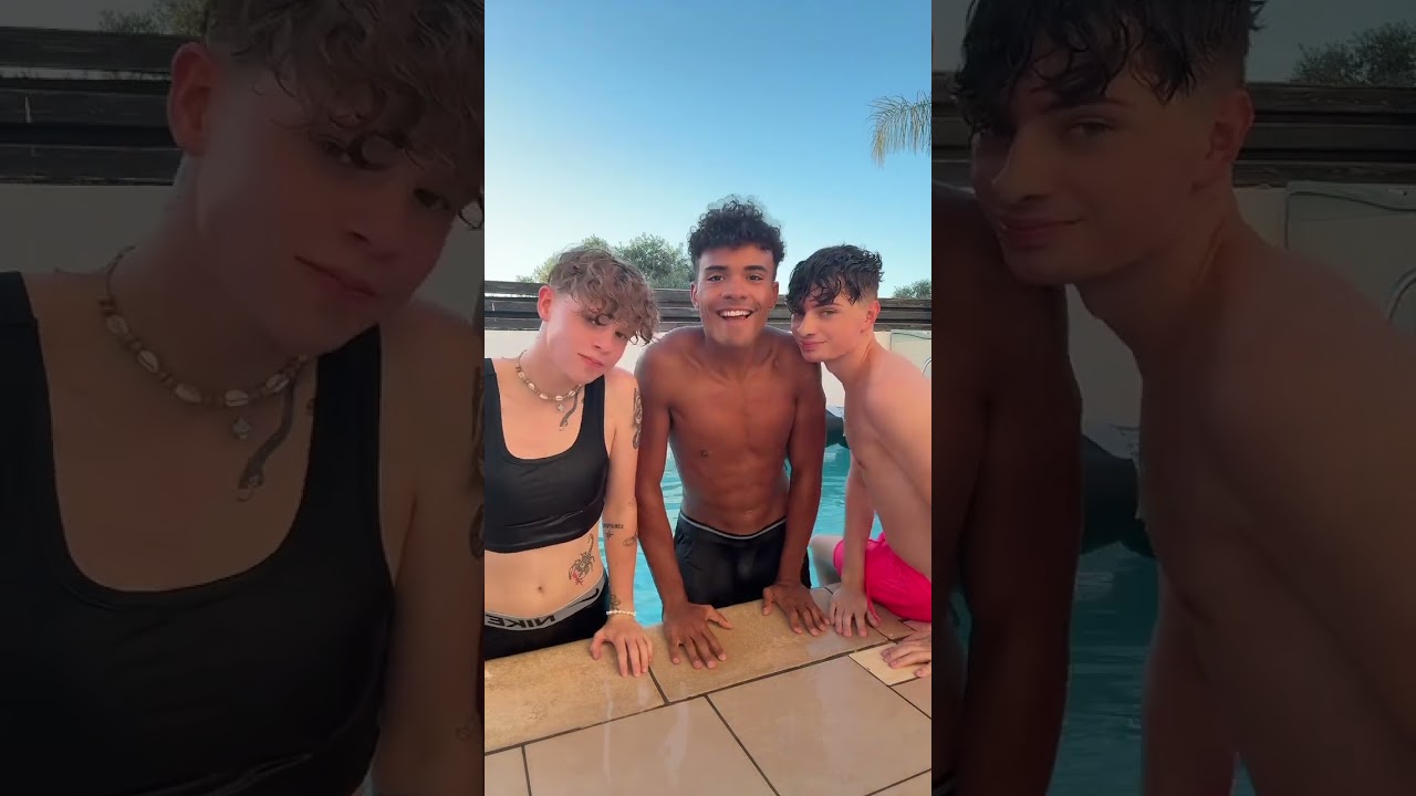 Just another day with the boys in the pool 