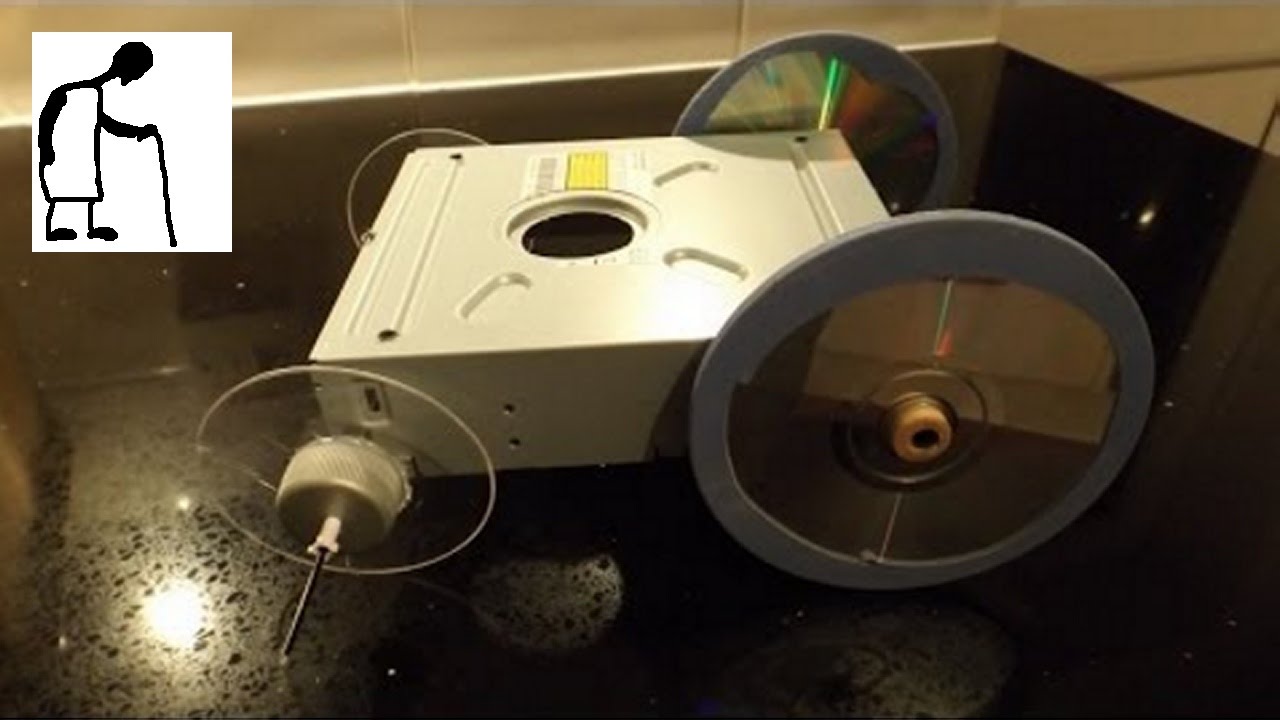 Things you can make from an old DVD drive #8 Fast Rubber Band Car - YouTube